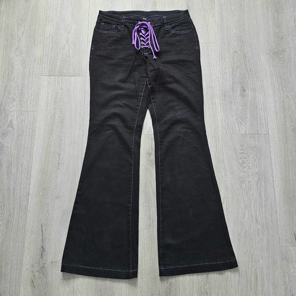 The Grave Girl Women’s Black Flare Leg Sz M